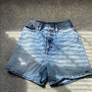 BDG High-Waist Light Blue Denim Shorts